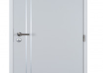 Dvere ALU II bezfalcové lamino biele plné DTD 80 ľavé 