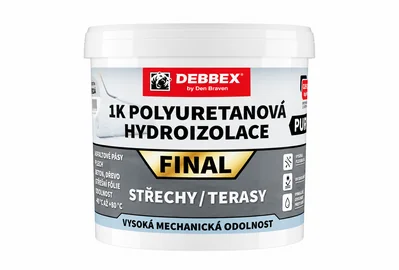 1K Polyuretánová hydroizolácia FINAL od Debbex by Den Braven